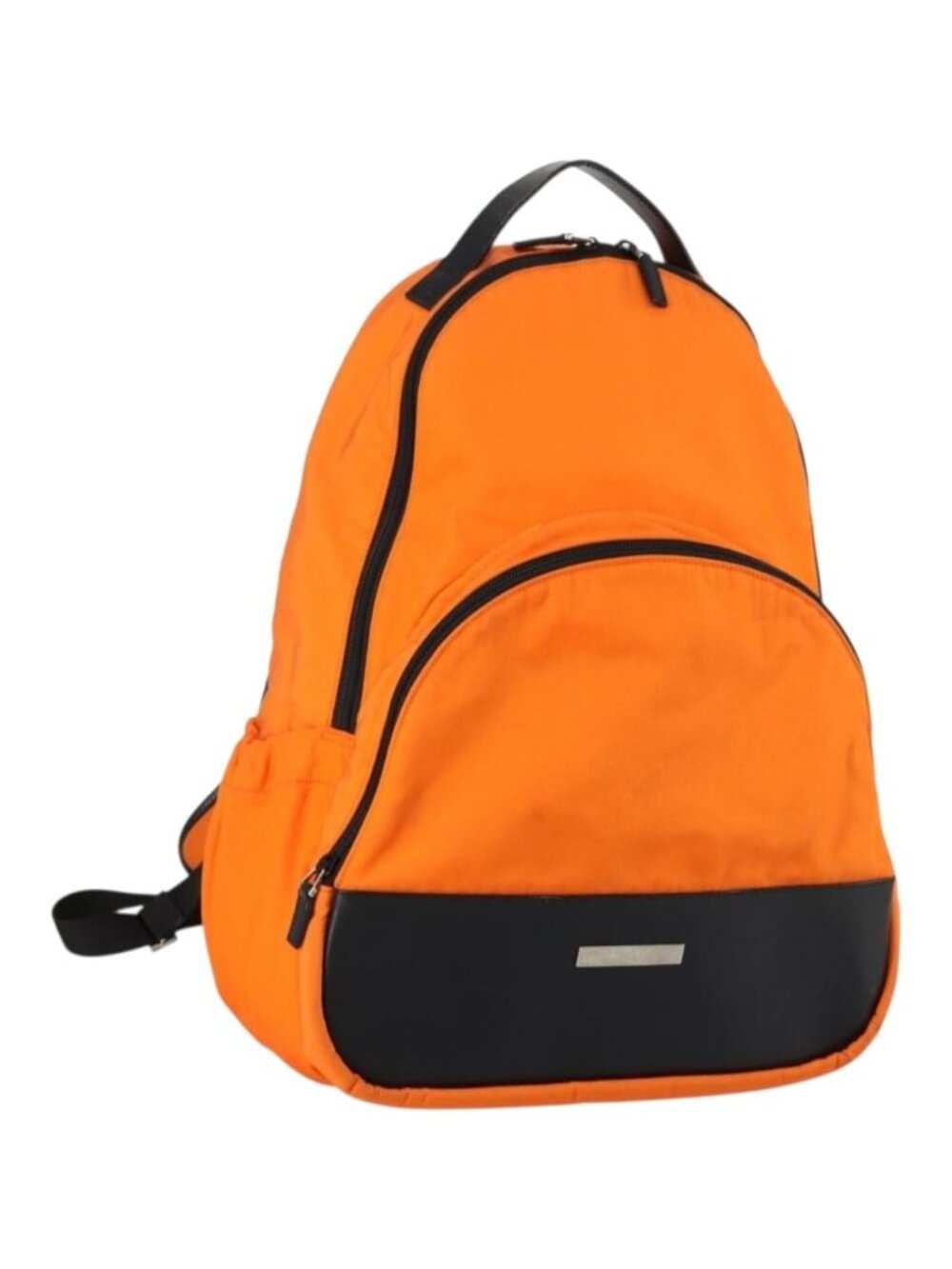 GUCCI Backpack Nylon Orange Silver